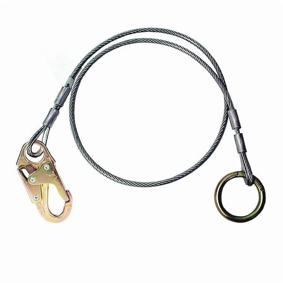 Anchor Sling, 10 ft Length, 400 lb Weigth Capacity, Steel Anchor, Carabiner
