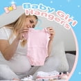 thumbnail image 3 of Allhall 100 Pcs Baby Hangers for Closet, Plastic Kids Hangers for Nursery, Ultra Slim and Space Saving, Non-Slip Laundry Infant Hanger for Newborn Toddler Clothes, 3 of 7