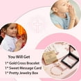 thumbnail image 6 of APSVO Catholic First Communion Gifts for Girls Kids Teen Daughter Granddaughter Gold Rosary Beads Virgin Mary Cross Charm Bracelet Stuff Accessories Christian Religious Jewelry Gifts for Girls Age, 6 of 6
