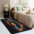 thumbnail image 3 of Music Area Rugs for Bedroom Living Room - 4x6 ft - Graffiti Carpet for Home Decor - Art Patterned Decorative Indoor Large Rug - Washable & Soft & Non Slip & Low Pile (ZF&8481), 3 of 7
