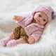 thumbnail image 5 of Muñeca Reborn de silicona, 30 cm, realista, con ropa, color rosa, 5 of 6