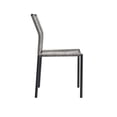 thumbnail image 4 of Side Dining Chair, Set of 2, Light Grey Gray, Stainless Metal, Outdoor Patio Balcony Cafe Bistro Garden Hospitality Restaurant, Modern Contemporary HB33603, 4 of 8