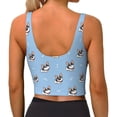 thumbnail image 3 of Xecao French Bulldog2 for Sports Bra with Removable Pads, Crop Tank Top Design, Women's Longline Sports Bra - Non-Wired - XX-Large, 3 of 9