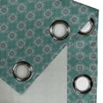thumbnail image 5 of Ambesonne Floral Grommet Curtain, Traditional Spanish, 50" x 63", Jade Green Pale Blue Red, 5 of 6