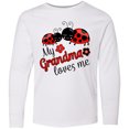 thumbnail image 3 of Inktastic My Grandma Loves Me with Cute Ladybugs Long Sleeve Youth T-Shirt, 3 of 5