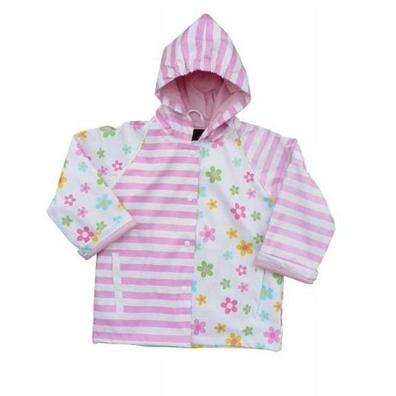 Girls Pastel Posies Rain Coat 5