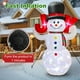 thumbnail image 4 of Muñeco de nieve inflable navideño HIGSEEU de 2,4 m con luces giratorias, 4 of 9