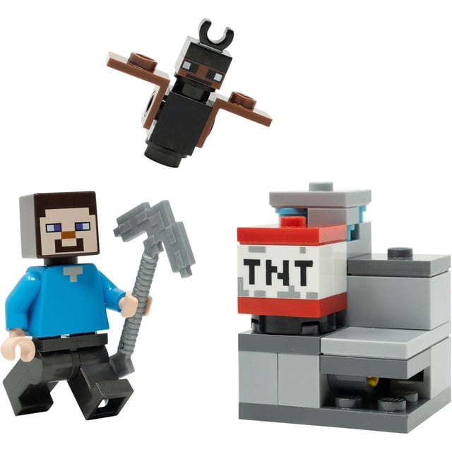 LEGO Minecraft: Steve Minifigure in The Diamond Mine with TNT - 6+