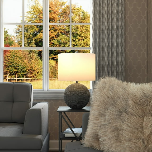 Table Lamp in Silver