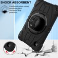 thumbnail image 7 of Dteck Case for Samsung Galaxy Tab A9 8.7 Inch, Heavy Duty Shockproof Rugged Case with Rotating Hand Strap Stand Shoulder Strap,Black, 7 of 7