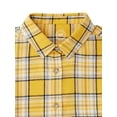 thumbnail image 2 of Wonder Nation Girls Long Sleeve Cropped Flannel Shirt, Sizes 4-18 & Plus, 2 of 3
