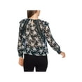 thumbnail image 2 of 1.STATE Womens Lace Inset Pullover Blouse, Green, Small, 2 of 2