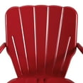 thumbnail image 3 of Crosley Furniture Ridgeland Metal Patio Chair in Bright Red Gloss (Set of 2), 3 of 13