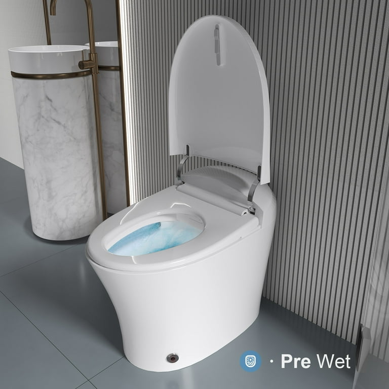 Ecofresh LED wc lighted Smart elongated U toilet seat Electric