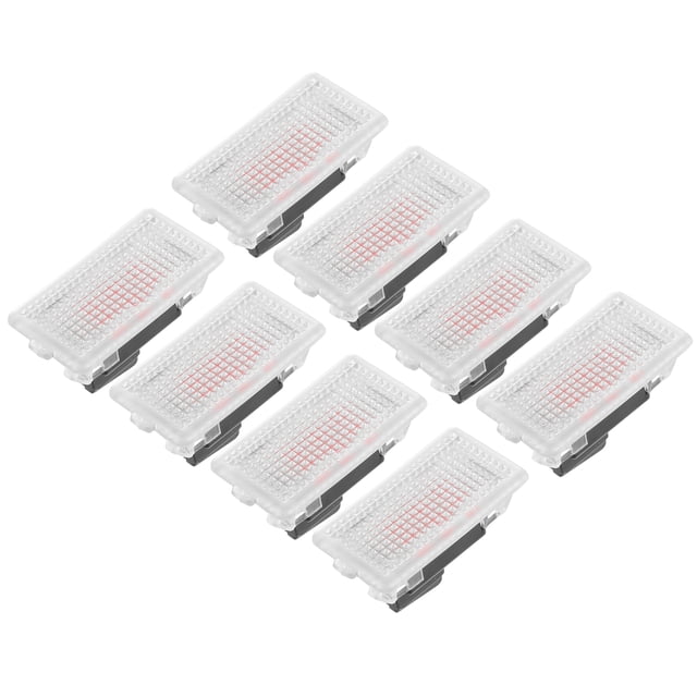 8uds Interior Coche LED Luces Accesorios Espacio Pies Iluminación Rojo