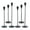 Black, variant on FSyueyun Matte Black Taper Candle Holders, Set of 3