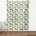 thumbnail image 4 of Exotic Fabric by the Yard, Watercolor Style Tropical Branches Design with Toucan Birds on a Plain Background, Decorative Upholstery Fabric for Sofas and Home Accents, Multicolor by Ambesonne, 4 of 5