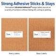 thumbnail image 5 of Avery Waterproof Address Labels, 1" x 2-5/8", White, 1,500ct (5520), 5 of 11
