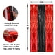 thumbnail image 3 of Cortinas con flecos PIGETALE, lámina negra y roja, 1 x 2,5 m, paquete de 2, 3 of 7