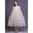 thumbnail image 4 of Bimba Chemises de Nuit en Coton Imprimé à Pois Papillon pour Femmes, Robe de Nuit Sans Manches, Robe Maxi TG, 4 of 6