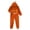 Orange_04, variant on Axiiglly Halloween Jumpsuits for Women Flannel Long Sleeve Hooded Pumpkin Print Loungewear Casual Loose Party Jumpsuits S-2XL