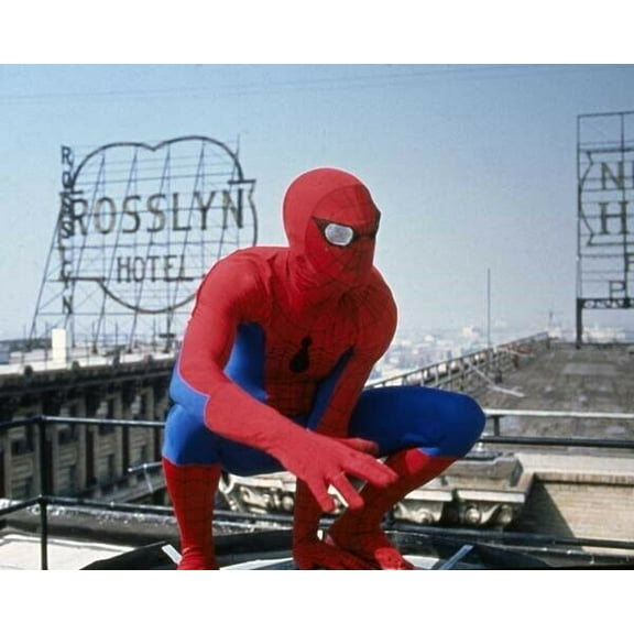 Amazing Spider-Man 1977 TV Nicholas Hammond as Spidey on rooftop 11x17 poster