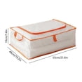thumbnail image 2 of Tunhigl 50L Clear Storage Bags with Zipper and Handle for Clothes Heavy Duty Plastic Blanket Clothes Moving Bags Cloth Bins for Blanket Comforter Clothing, M, 2 of 6