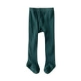 thumbnail image 3 of Efsteb Toddler Infant Baby Girls Pantyhose High Waist Solid Color Girls Tight Pants Leggings (Green,1 Years), 3 of 3