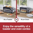 thumbnail image 3 of Hamilton Beach Toastation 2-in-1 Toaster and Oven with 2-Slice Extra-Wide, Extra-Long Toast Slots, Black, 3 of 10