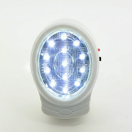 

Household US Wall Plug Rechargeable Emergency Light White Night Lamp Bulb KG-913 13 LED 2W