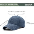 thumbnail image 2 of Unisex Vintage Cotton Washed Baseball Caps, Unstructured Low Profile Adjustable Distressed Dad Hat for Men Women, 2 of 6