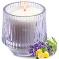 thumbnail image 1 of Fresh Lavender Lemon Eucalyptus Scented Candles Gifts for Women Mom, Natural Soy Wax Scented Candles for Home, Aromatherapy Jar Candle for Calming and Relaxing, New Home Present, 1 of 7