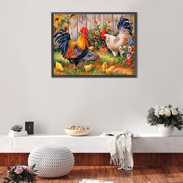 Cuadros Decorativos Kit de mosaico de diamantes redondos completos de animales DIY Ndcxsfigh Nuevos Originales