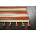thumbnail image 4 of Nourison Solano Striped Ivory/Orange 4' x 6'6" Area Rug, (4x7), 4 of 6