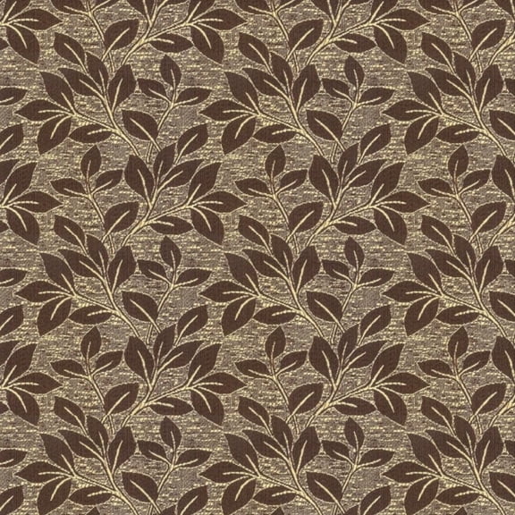 Decora Furnishings Jacquard Material Verdant Canopy Design Polyester-Cotton Fabric Sofa Curtains Cushion Chair Craft - 54 inches Width - Fabric By The Yard (Chestnut Shadow)