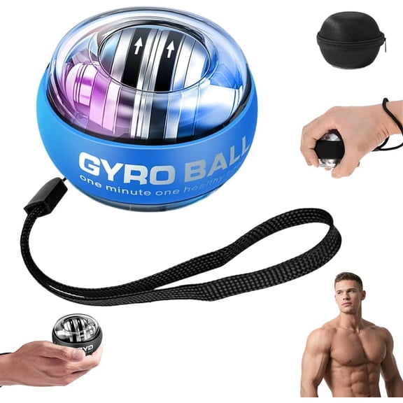 Vital Wrist Ball Exerciser, Wrist Ball Strengthener with Gyroscope, Forearm Trainer with LED Lights, Enhance Grip Strength,Arms Exerciser Equipment