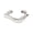 B, variant on Gold Silver Bangle Bracelets Hiphop Wide Cuff Bangle Bracelet Irregular Wave Armband Jewelry for Women And Men