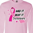 thumbnail image 4 of Inktastic Breast Cancer Awareness Had It Beat It Survivor Long Sleeve T-Shirt, 4 of 5