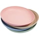 thumbnail image 1 of Zhuge Plato de paja de trigo, plato de cena ecológico, liviano e irrompible para adultos, apto para lavavajillas y microondas, juego de 4, plato de postre (7,8"), 1 of 5