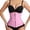 Pink, variant on High-Compression Waist Trainer with Zipper and Hook Closure for Workout Yoga Shaping Ergonomic Support Posture Enhancement and Seamless Fit for Everyday Wear