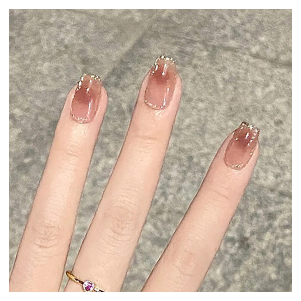 Jelly Effect Elegant Press on Nails Stylish Design Presson Nails for