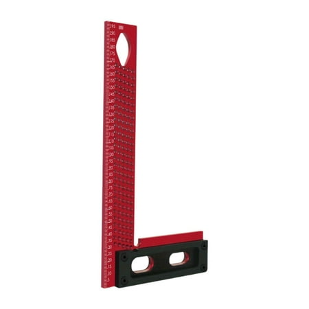 

Moyitang Hole Ruler Marking Ruler Ruler Sturdy Wear Resistant Metal Carpenter Scriber Marking Tool 90 Degree Ruler L Ruler 108x200mm