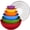 Standard 6 Pack - Rainbow, variant on Greentainer 12-Piece Nesting Mixing Bowls with Lids Set, Plastic Prep Bowls, Gray