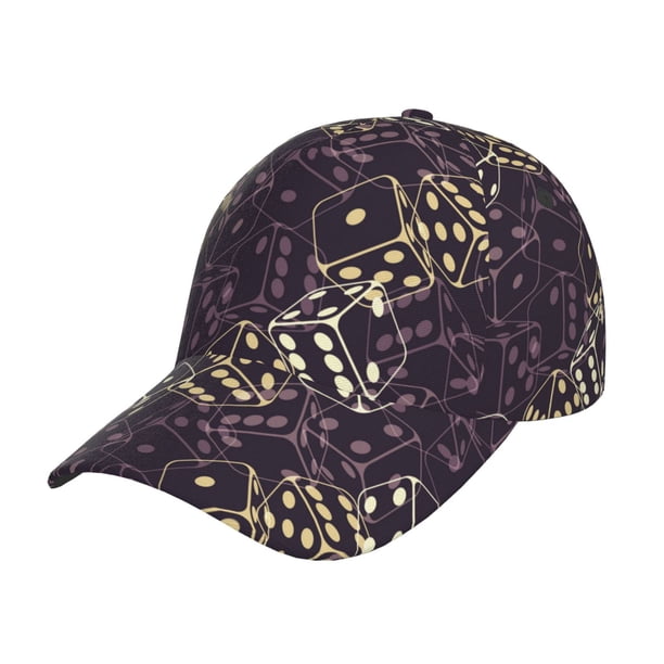 Fotbe Dice Gorro Clásico de Béisbol, Gorra Ajustable con Broche Snapback, Gorro de Exterior de Algodón Suave