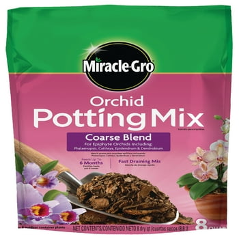 Miracle-Gro Orchid Potting Mix Coarse Blend, 8 qt., Feeds Up To 6 Months