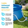 thumbnail image 3 of Summer Waves Replacement 59 x 1.5 Inch Pool Pump Hose Accessory Kit, 3 of 9