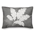 thumbnail image 2 of Creative Products Leaf Texture on Gray 14x20 Indoor / Outdoor Pillow, 2 of 3
