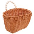 thumbnail image 4 of HEMOTON 1Pcs White Woven Wall Hanging Basket for Home Decor and Kitchen Storage, 4 of 8