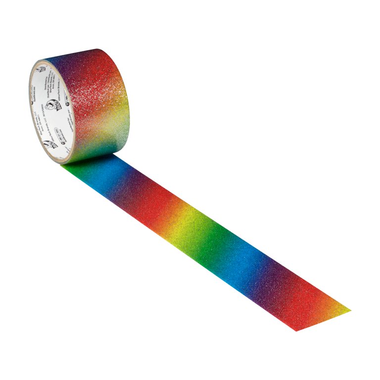 Rainbow Pattern Duct Tape - 1.88 Inches X 10 Yards Roll, Colorful Printed Tape For DIY, Crafts & Repairs