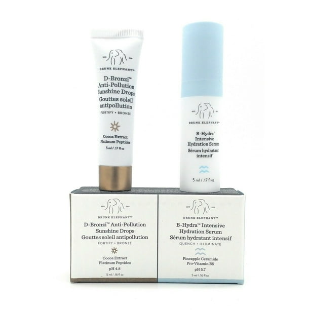 Drunk Elephant Drunk Elephant DBronzi Sunshine Drops & BHydra intense Hydration Serum Set Drunk Elephant Drunk Elephant DBronzi Sunshine Drops & BHydra intense Hydration Serum Set